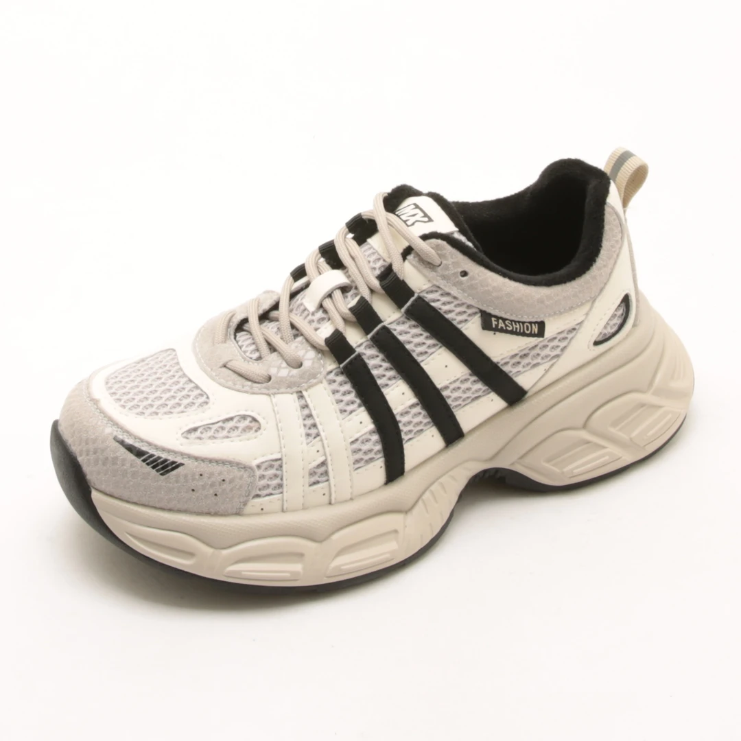 5697冬季新款系带轻便厚底加绒老爹鞋女爆款运动鞋松糕轻便休闲鞋