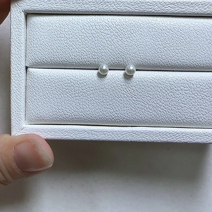 淡水珍珠耳饰银S925镶嵌
