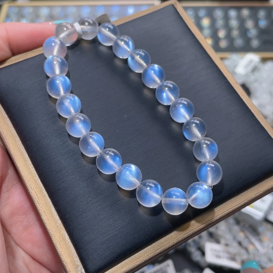 手链未镶嵌长石蓝月光手链9.2mm
