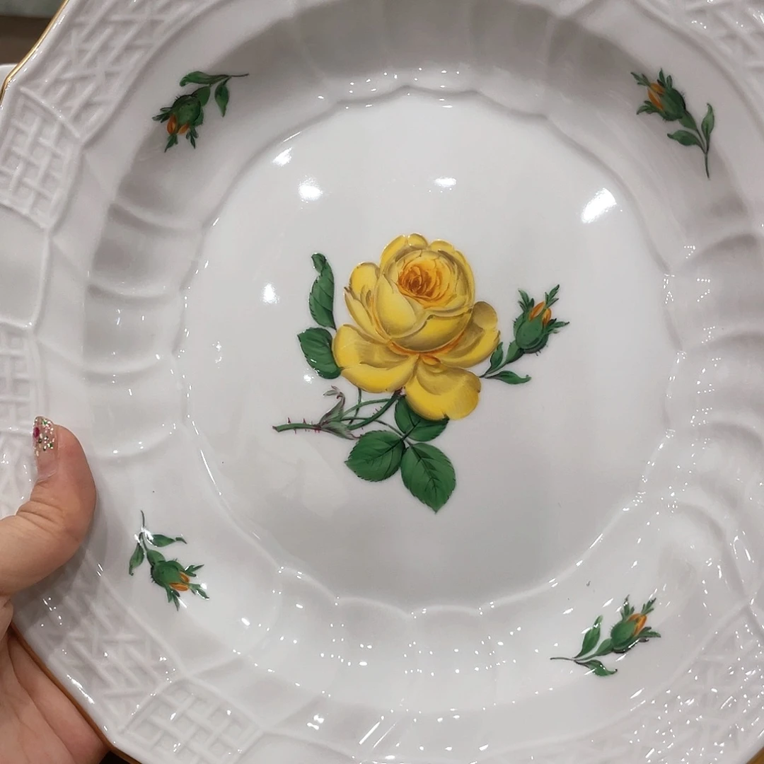 瓷片中古二等餐盘