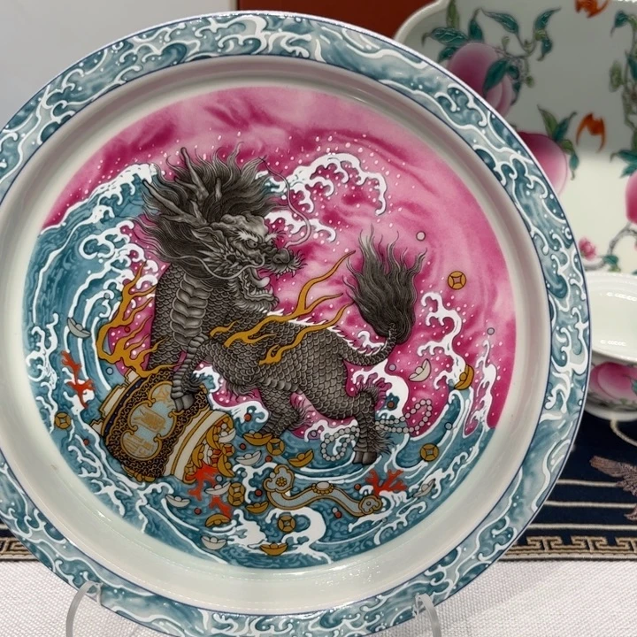 风***残麒麟壶承麒麟踏浪