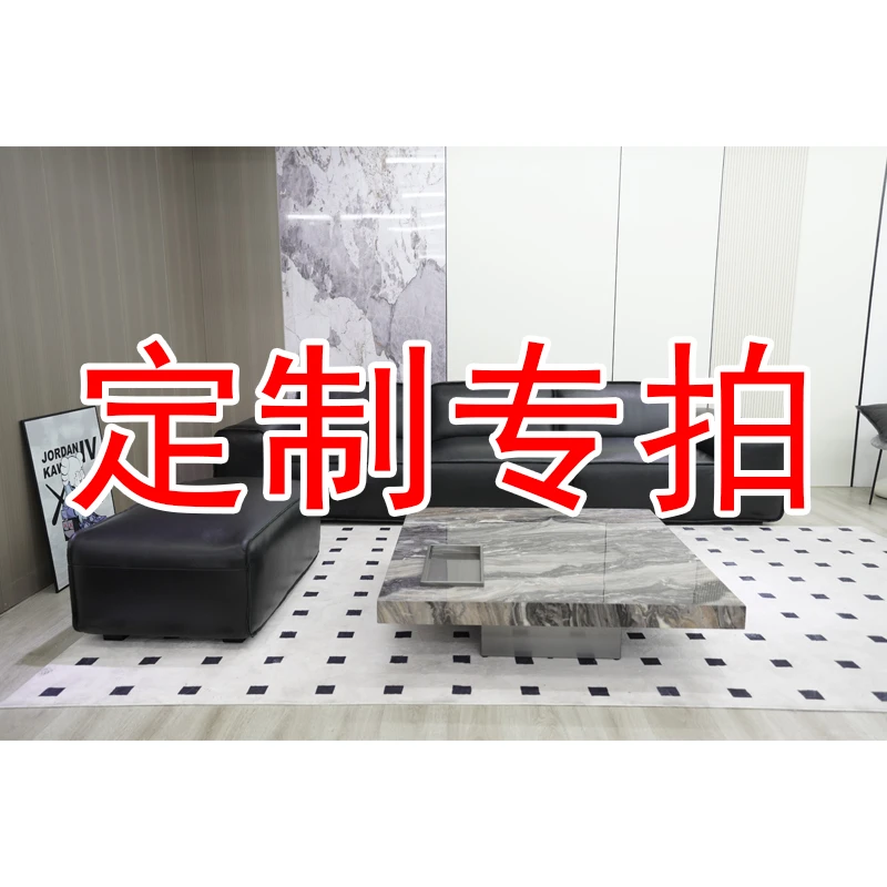 【大黑牛定制链接】全头层真皮沙发直排