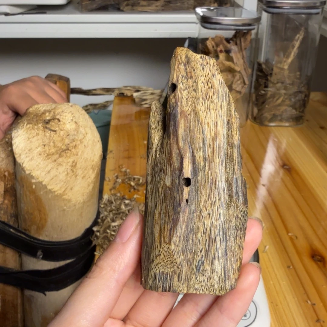 沉香陆河虫漏香24克