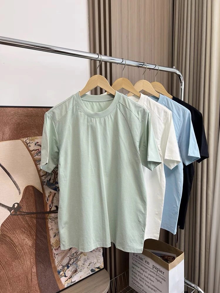 棉感索罗那吸湿透气轻薄速干T恤户外健身训练服跑步运动短袖上衣