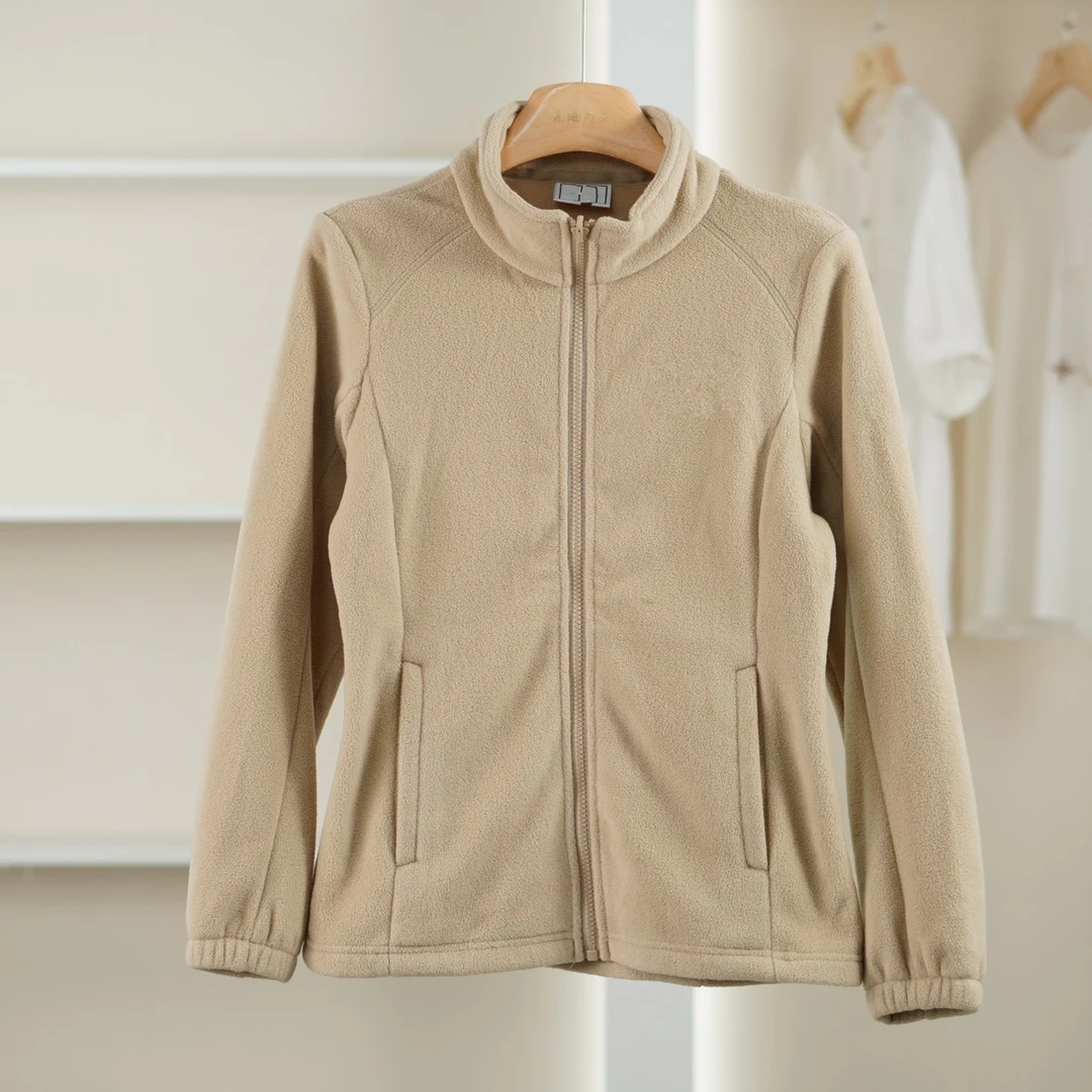 麦迪尚品【伯】51201330 简约时尚摇粒绒外套秋冬女装品牌折扣