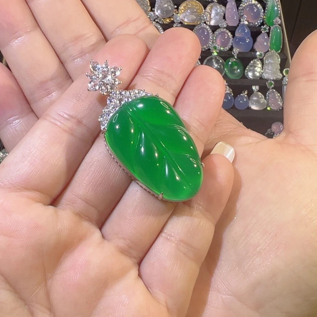 玛瑙/玉髓银S925镶嵌颈饰