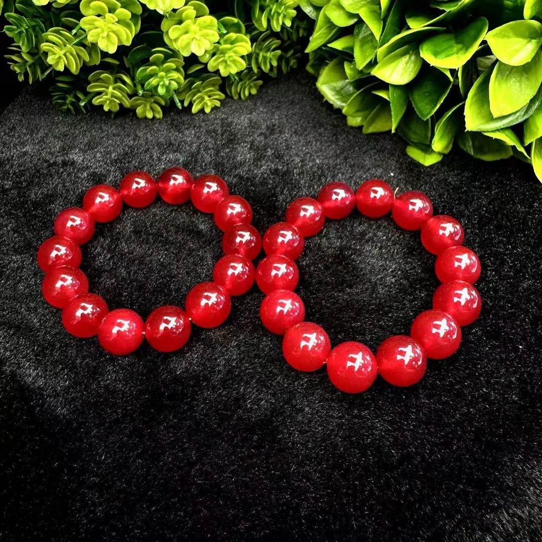 S1758（玉甲）金红星辰熔岩草红玛瑙手串-卡14左右-多样性只发一件