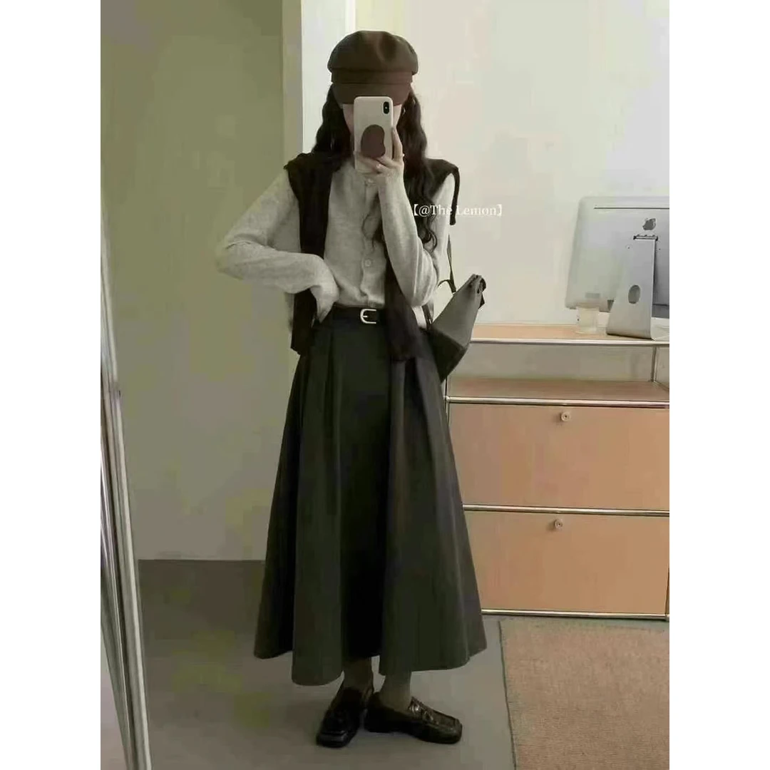 Miss na 272 韩系重磅百搭显瘦百搭长裙