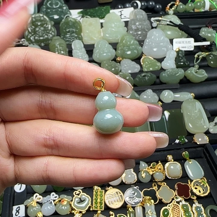 颈饰银S925镶嵌和田玉