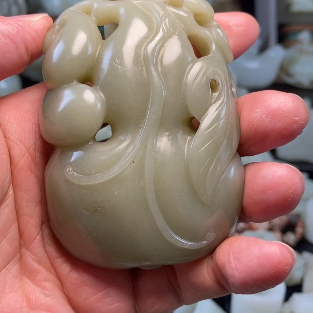 青花瓷茶杯带扣一个