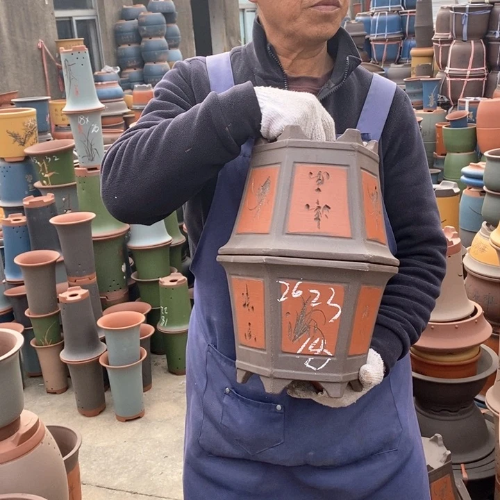 紫砂花盆紫砂花盆