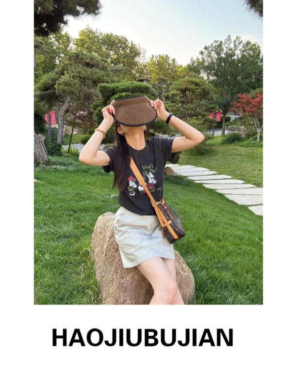 好久不见深灰色米奇体恤