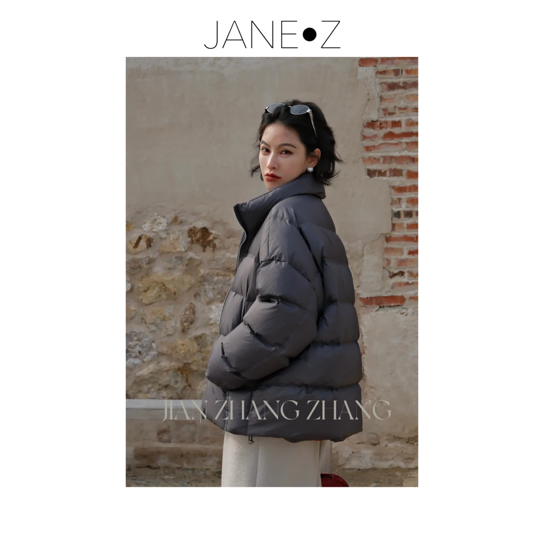 【寻山踏雪】90白鸭绒蓬松感立领厚实时尚感保暖泡芙羽绒服JZW5077