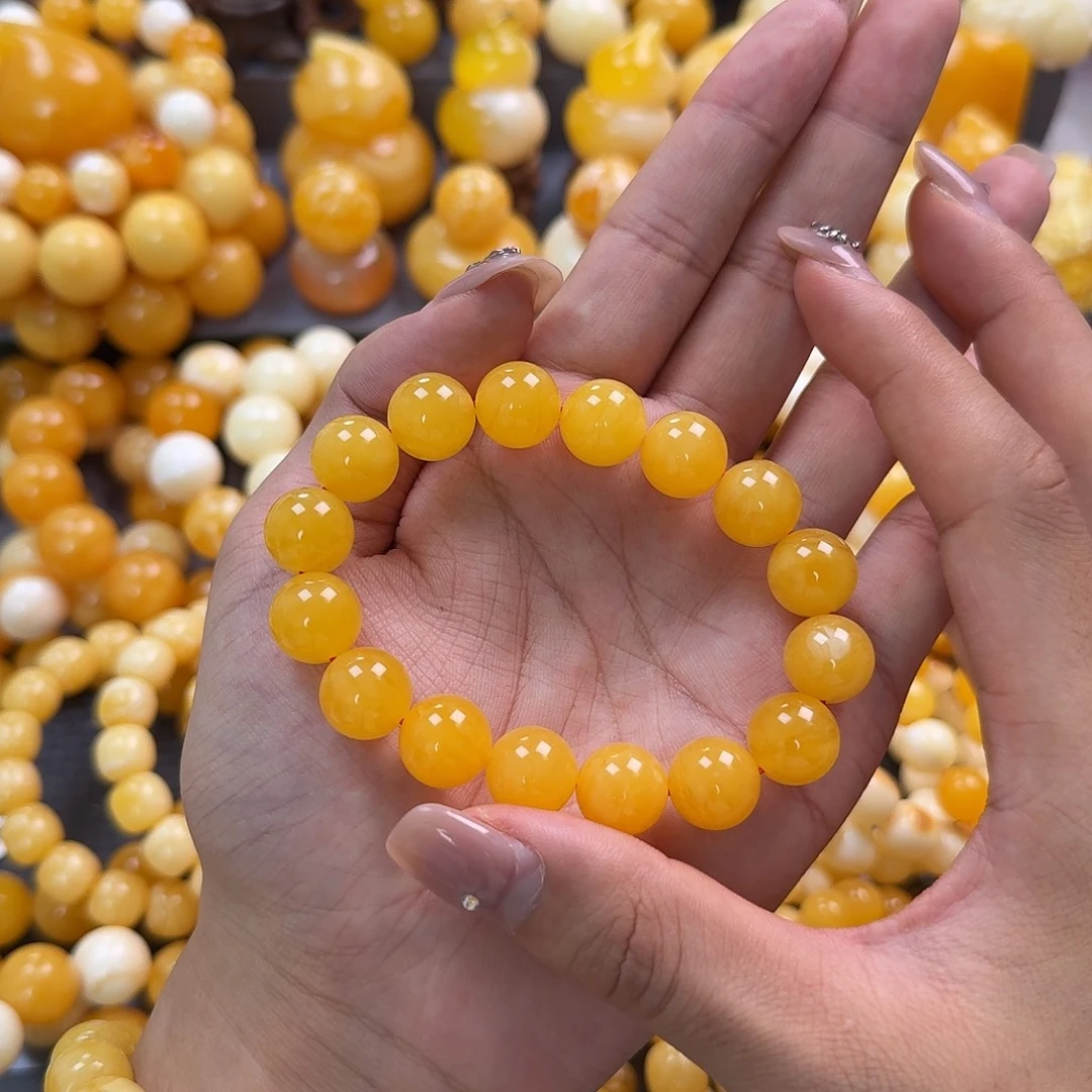 蜜蜡未镶嵌珠宝奇石同料13mm