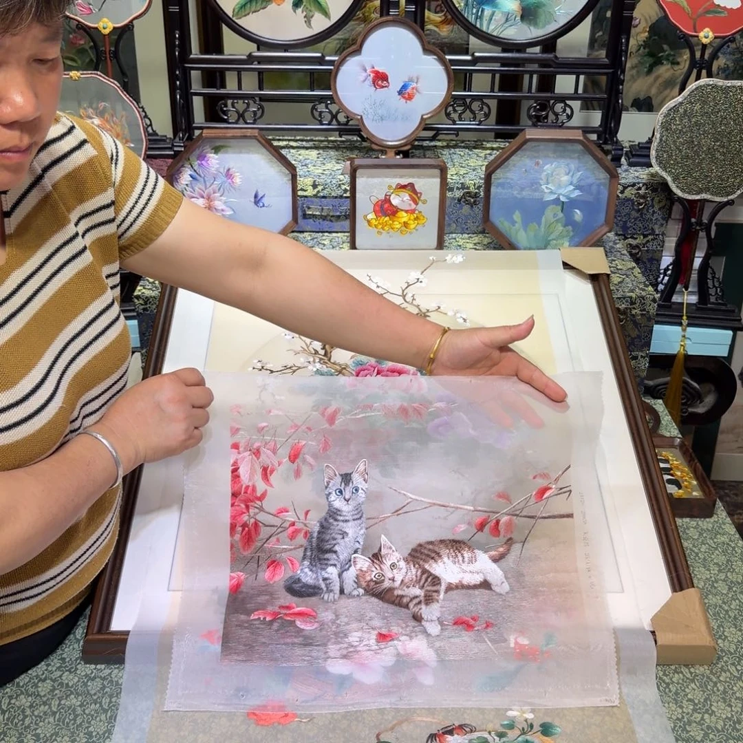 刺绣手工苏绣工艺制作技艺精湛