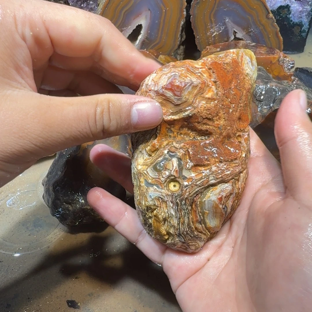未镶嵌玛瑙/玉髓珠宝半成品