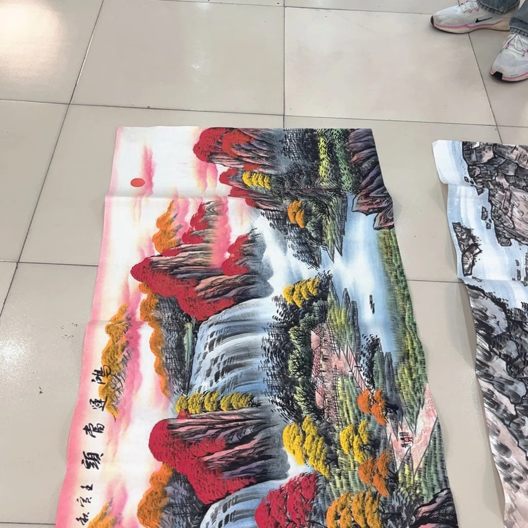 国画毋纯手绘构图随机发