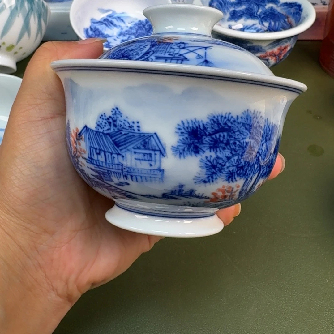 景德镇纯手绘茶具圆圆223