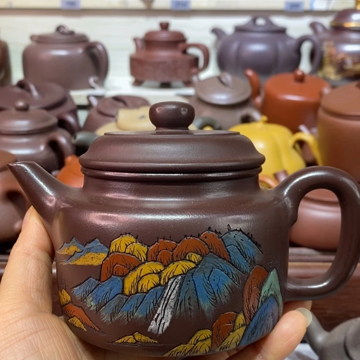 紫砂茶壶微瑕处理260cc