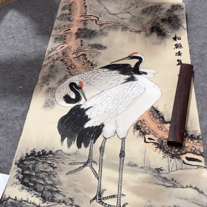 国画国画作者画心一张