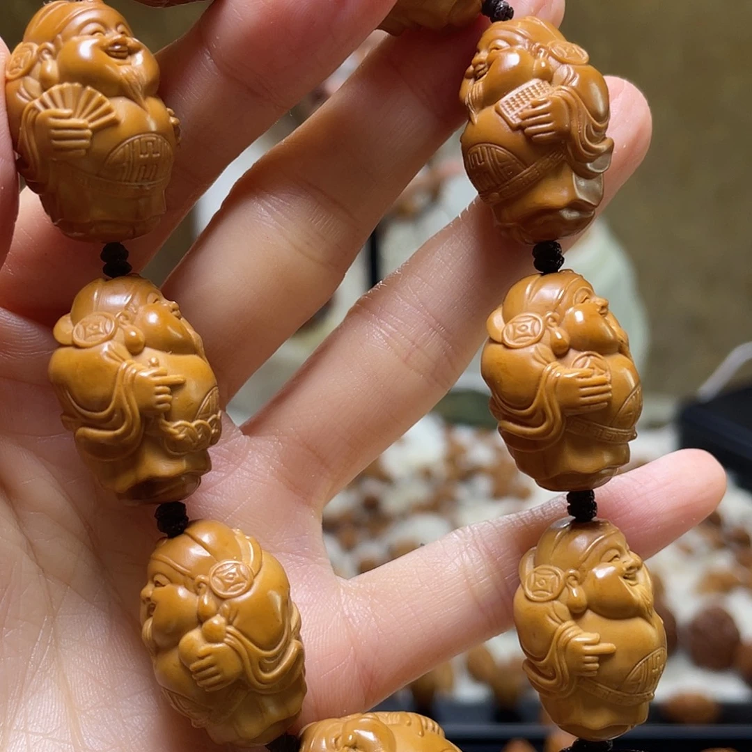 橄榄核手串/手链橄榄核 黄胖财神