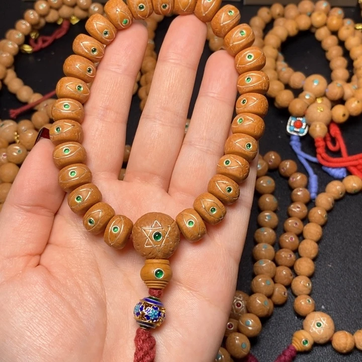 凤眼菩提手串藏式手持13+描眼线