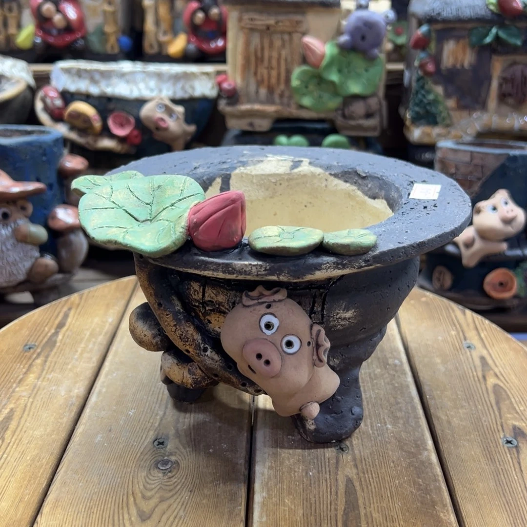 嘻哈多肉花盆百搭