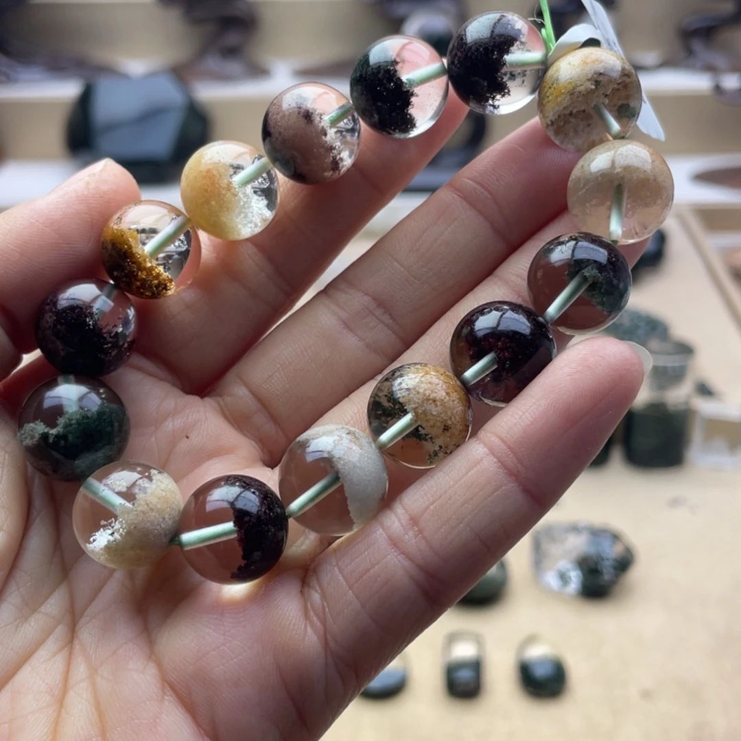 水晶颈饰未镶嵌四季幽灵聚宝盆手串