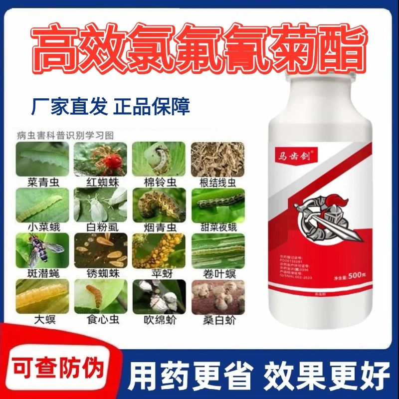 马齿剑功夫菊酯高效氯氟氰菊酯杀虫剂蔬菜花卉农作物青菜虫蚜虫