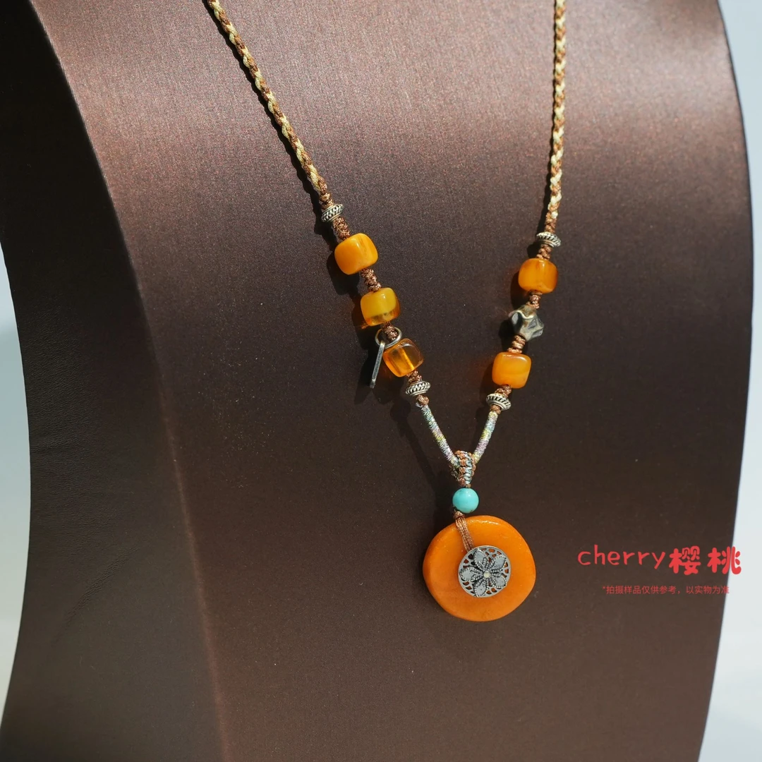 风化老蜡DIY吊坠