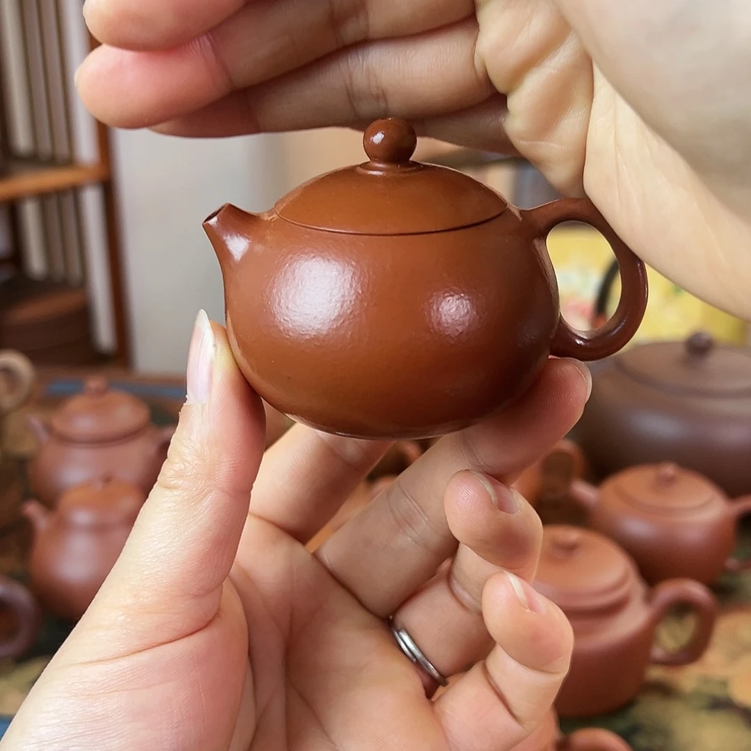 紫砂茶壶精品 西施 朱泥 90cc