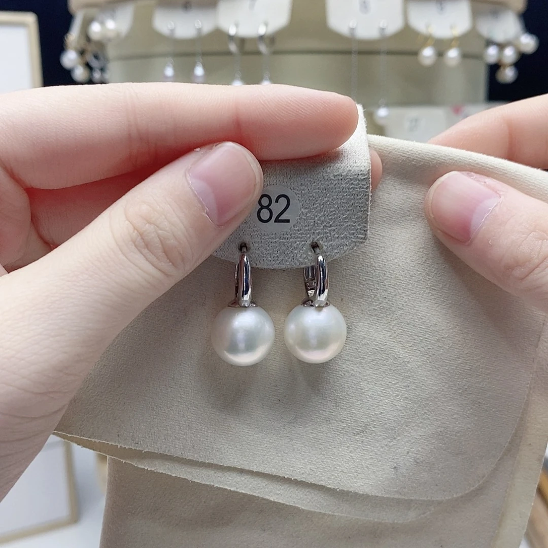 耳饰淡水珍珠银S925镶嵌