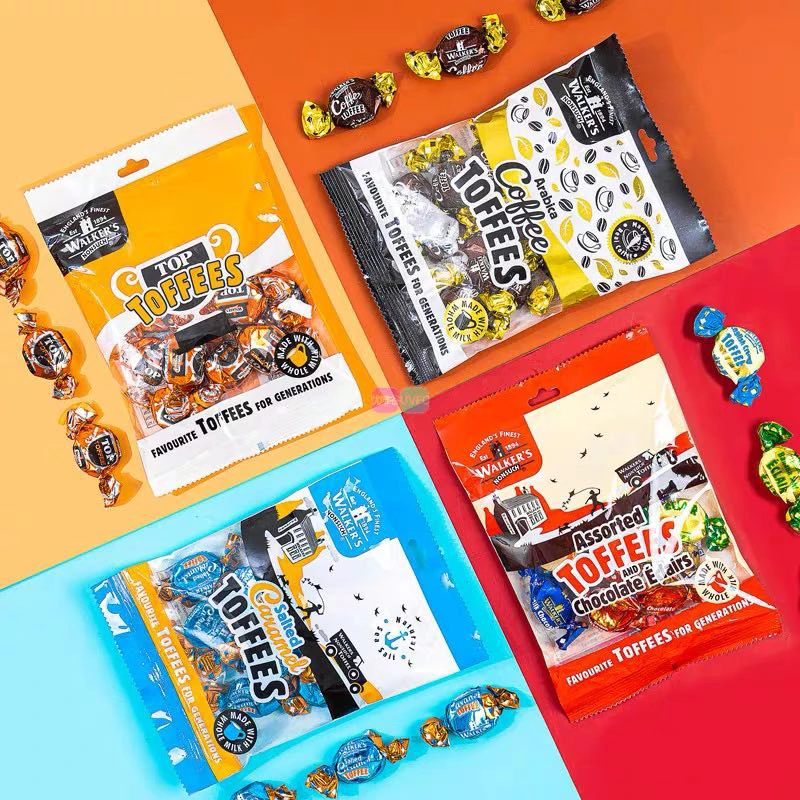 英国进口沃尔克斯牌混合味太妃糖拍一发四 86克*4过年年货糖果