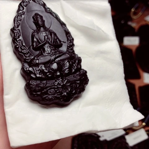 s***i天然缅甸a货钢琴黑挂件