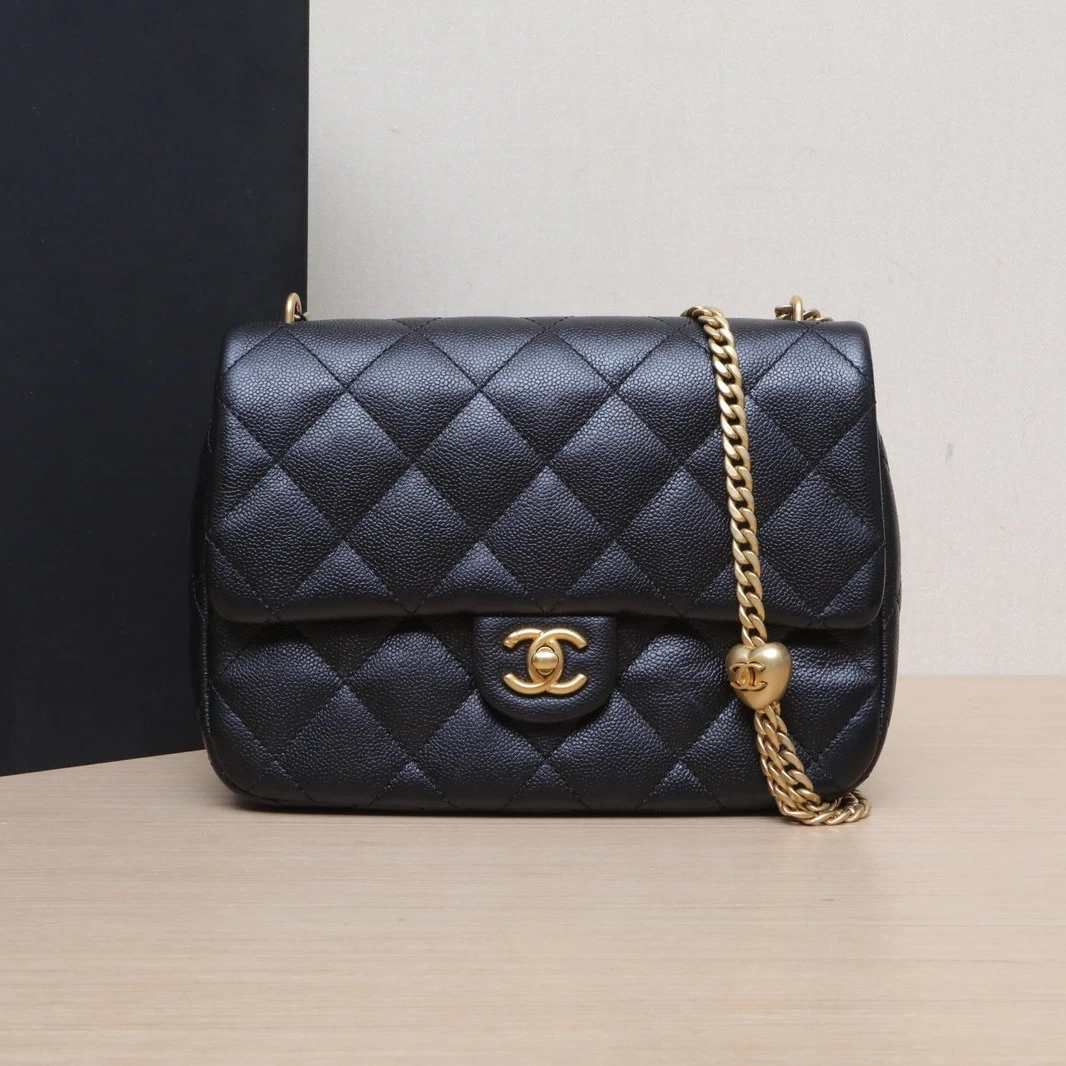 99新 Chanel/香奈儿 【活动黑黑】23P CF 口盖包 24cm 黑色