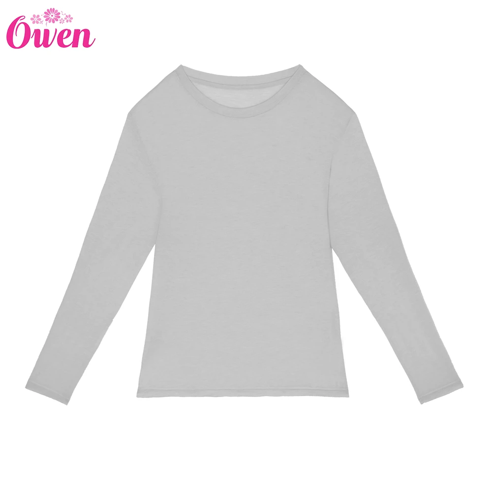 女士长袖打底衫纯色春秋百打底衫紧身简约女士HD3007-1