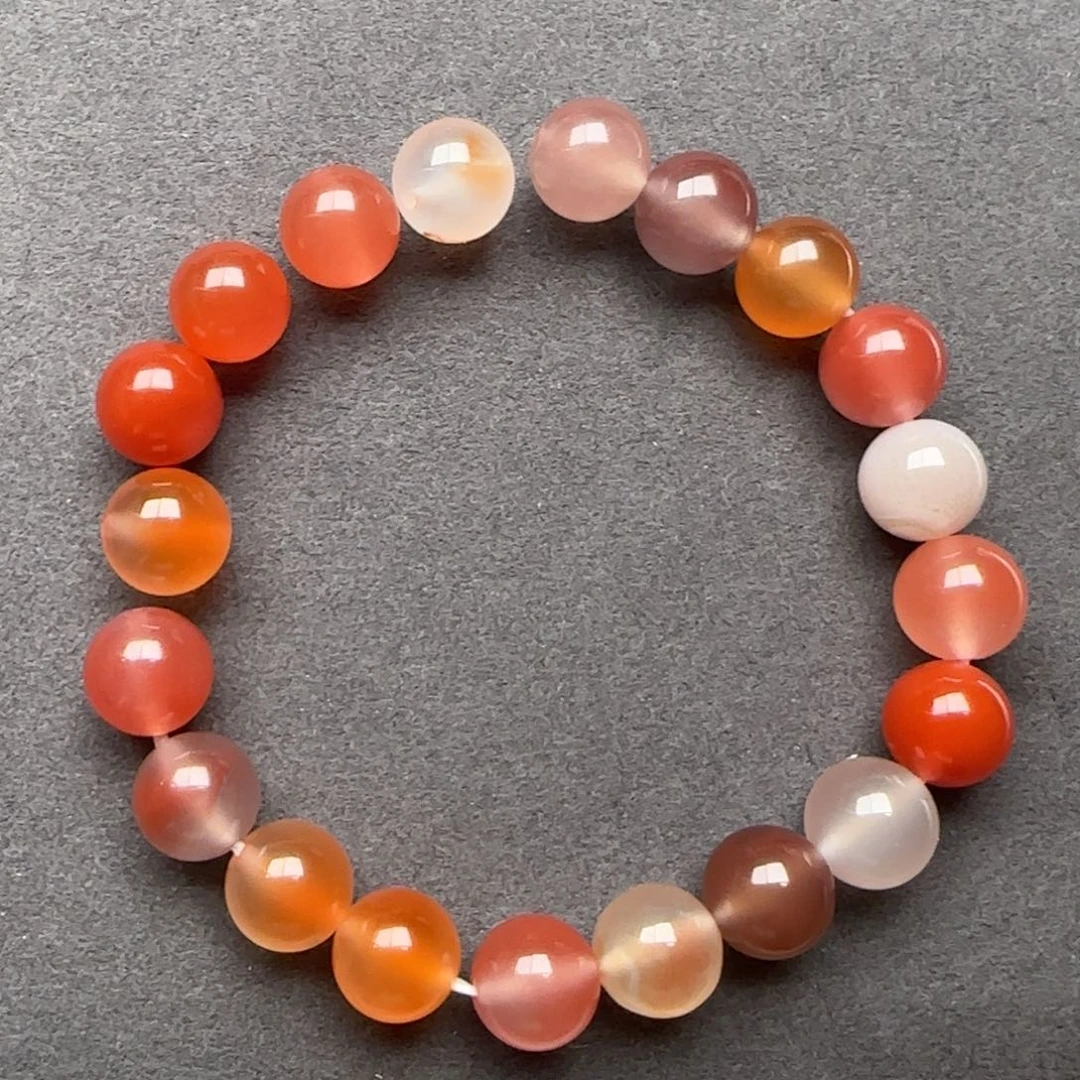 南红玛瑙单圈手串10+未镶嵌