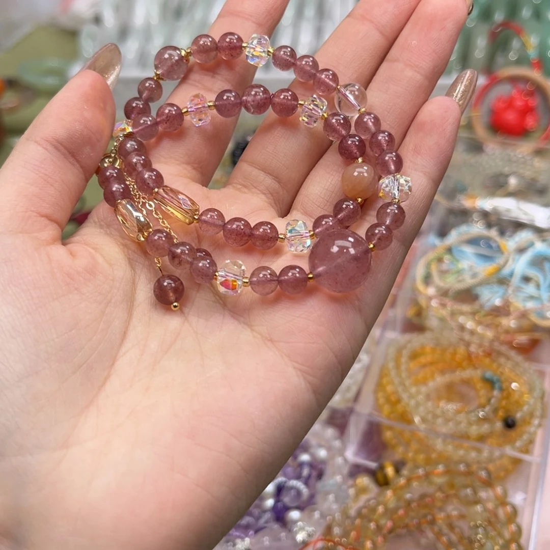 水晶手链未镶嵌毛*豆