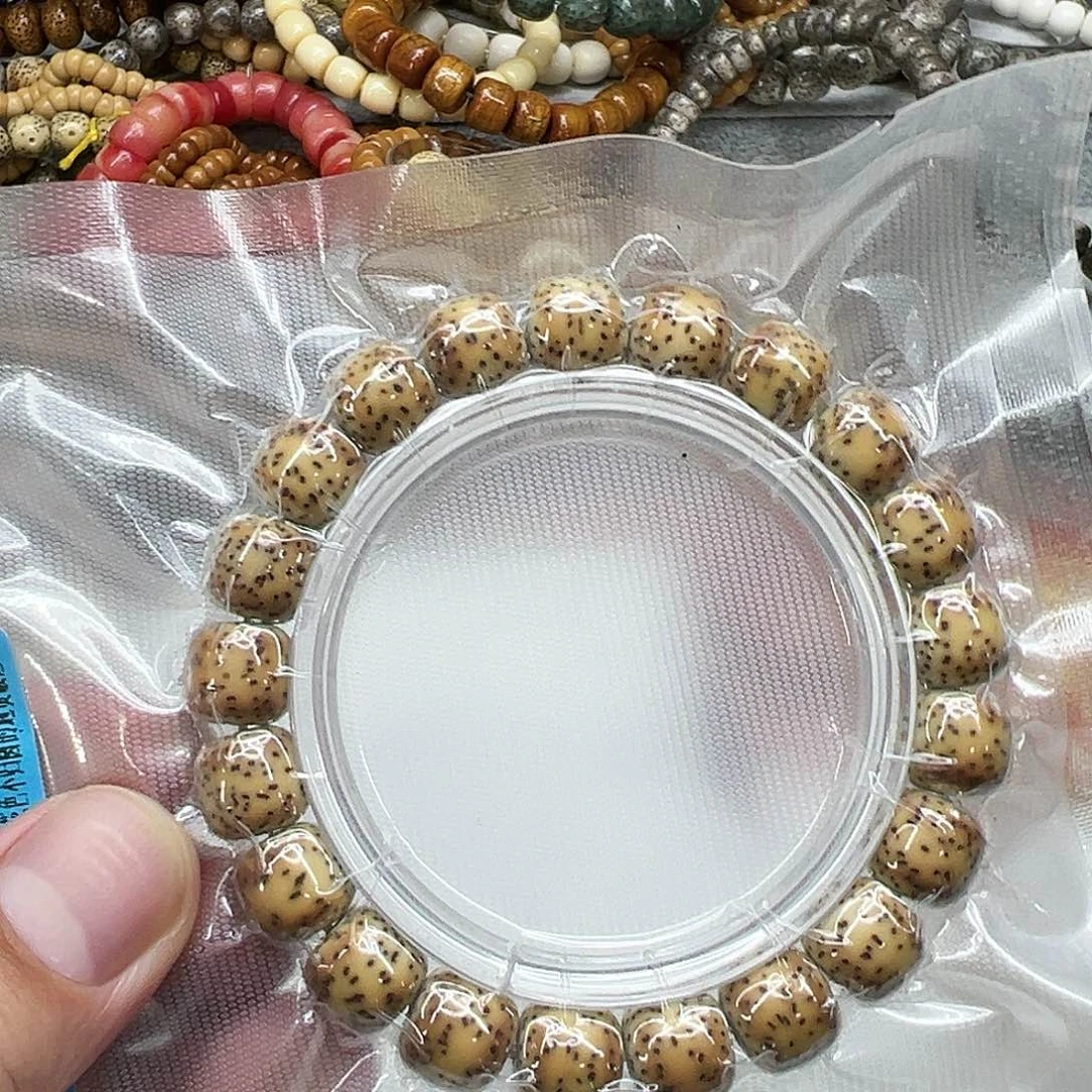 星月菩提手串14高端火烧云星月菩提单圈1.1