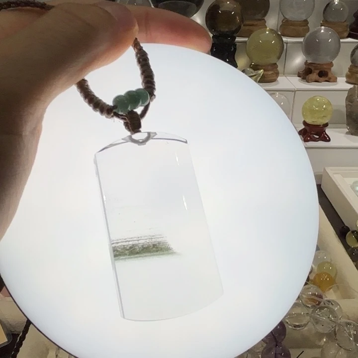 未镶嵌手链水晶吊坠绿幽灵
