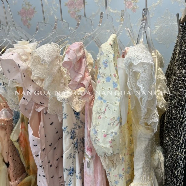 方领连衣裙裙子礼服法式小众收腰长袖气质裙子