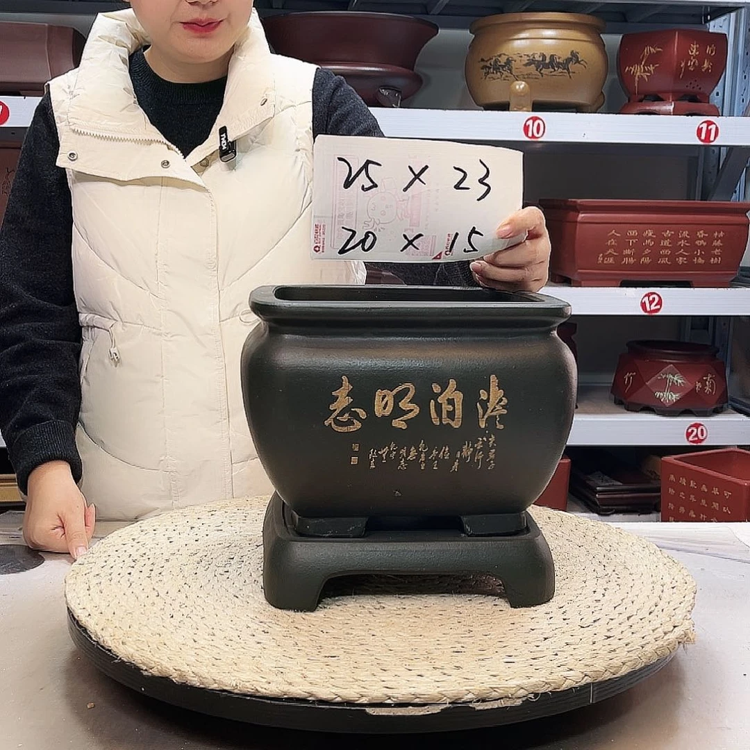 紫砂花盆紫砂花盆
