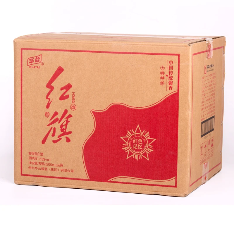 HUATAI/华台红旗酱香型白酒53度500ml/瓶红色记忆53%Vol500
