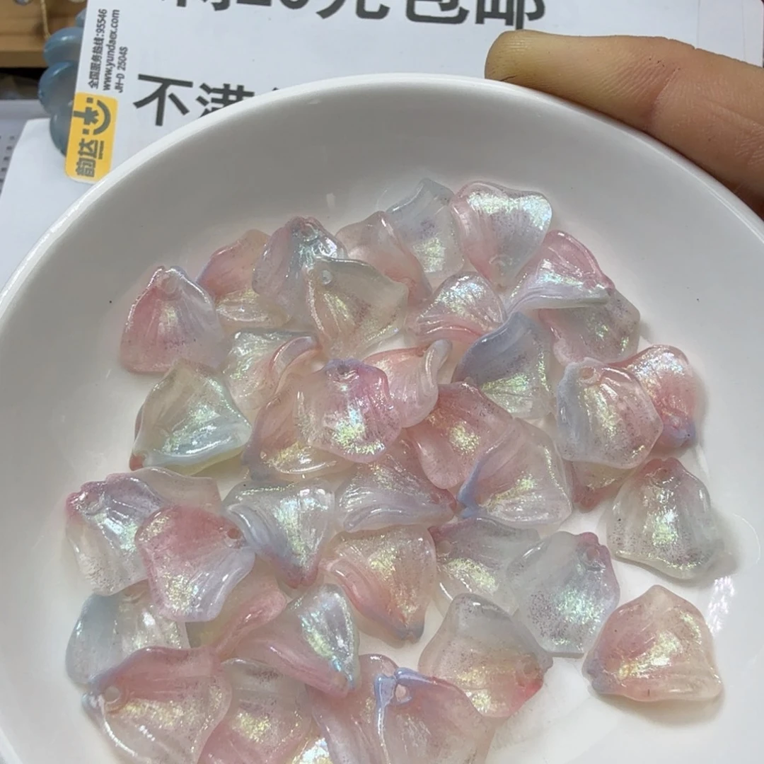 玻璃35彩色木槿花