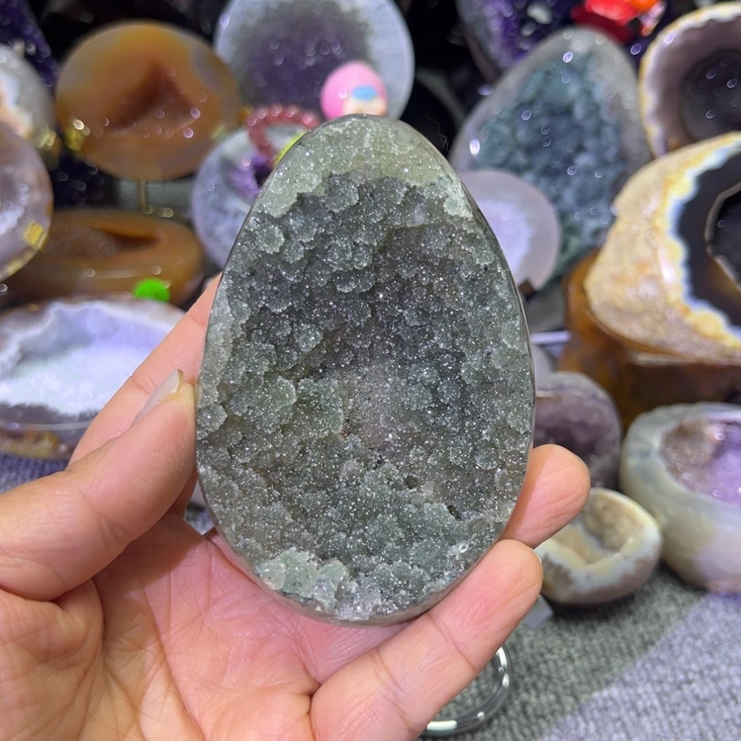 紫晶未镶嵌摆件水晶