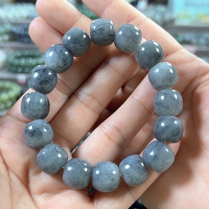 和田玉手链未镶嵌新疆青花老型卡14