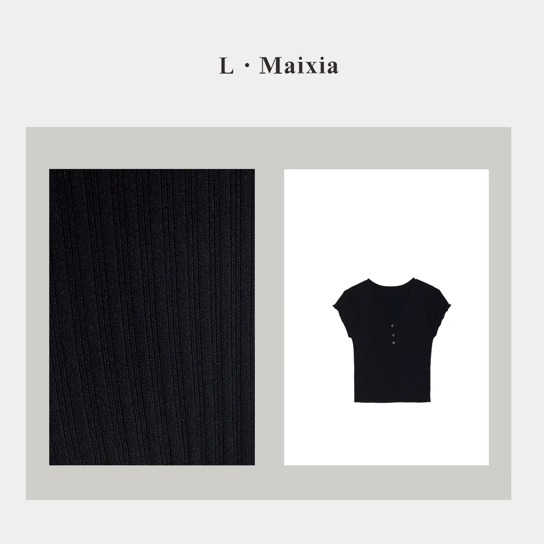 L.MAIXIA/露·玛莉先2025女士休闲针织上衣ZZ-25726