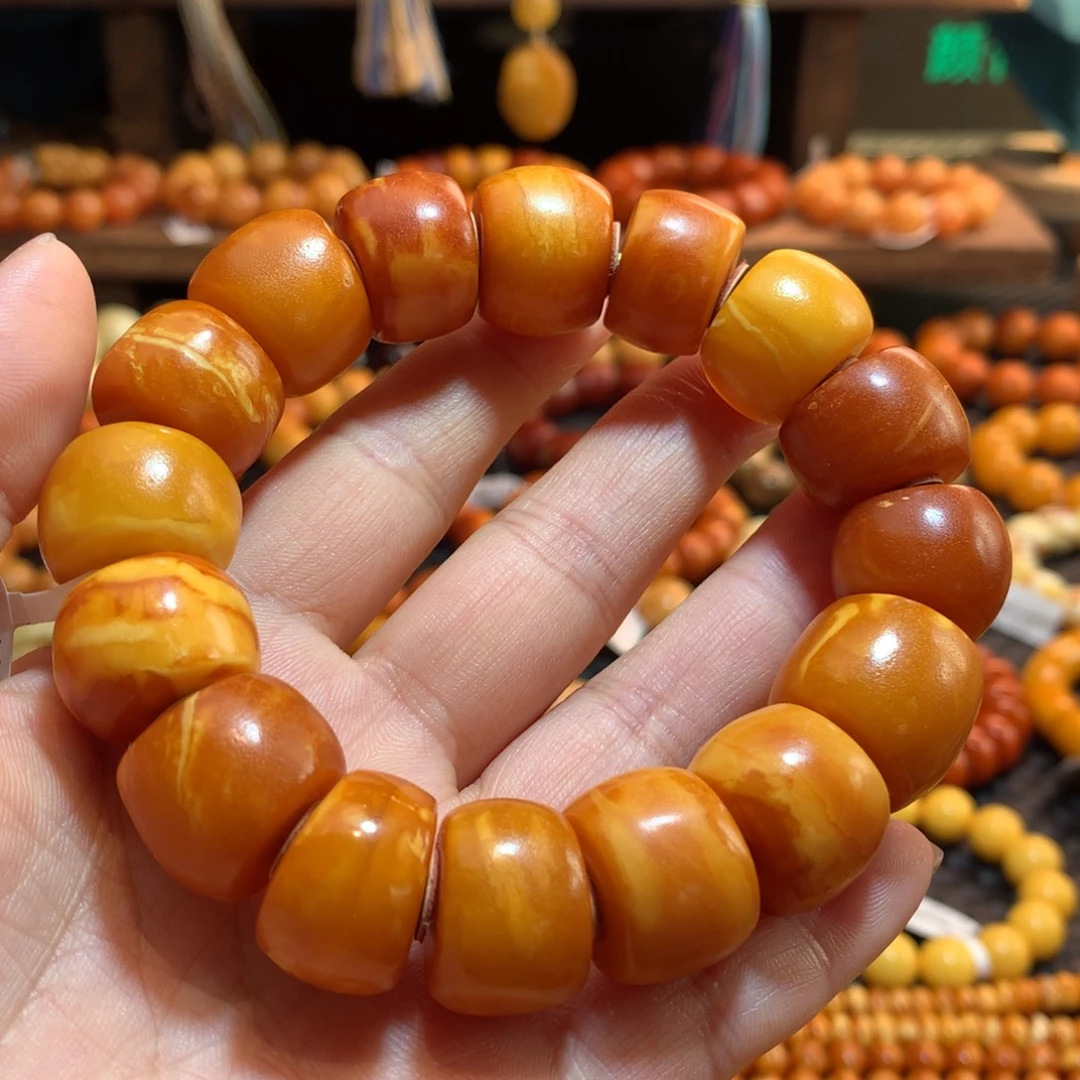 蜜蜡未镶嵌手串蜜蜡手串