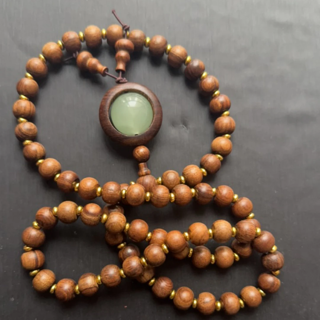 夜光石多圈手串脖挂无礼盒39