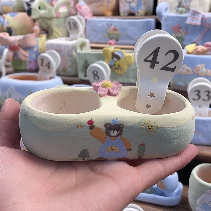 42…..手工手绘花盆